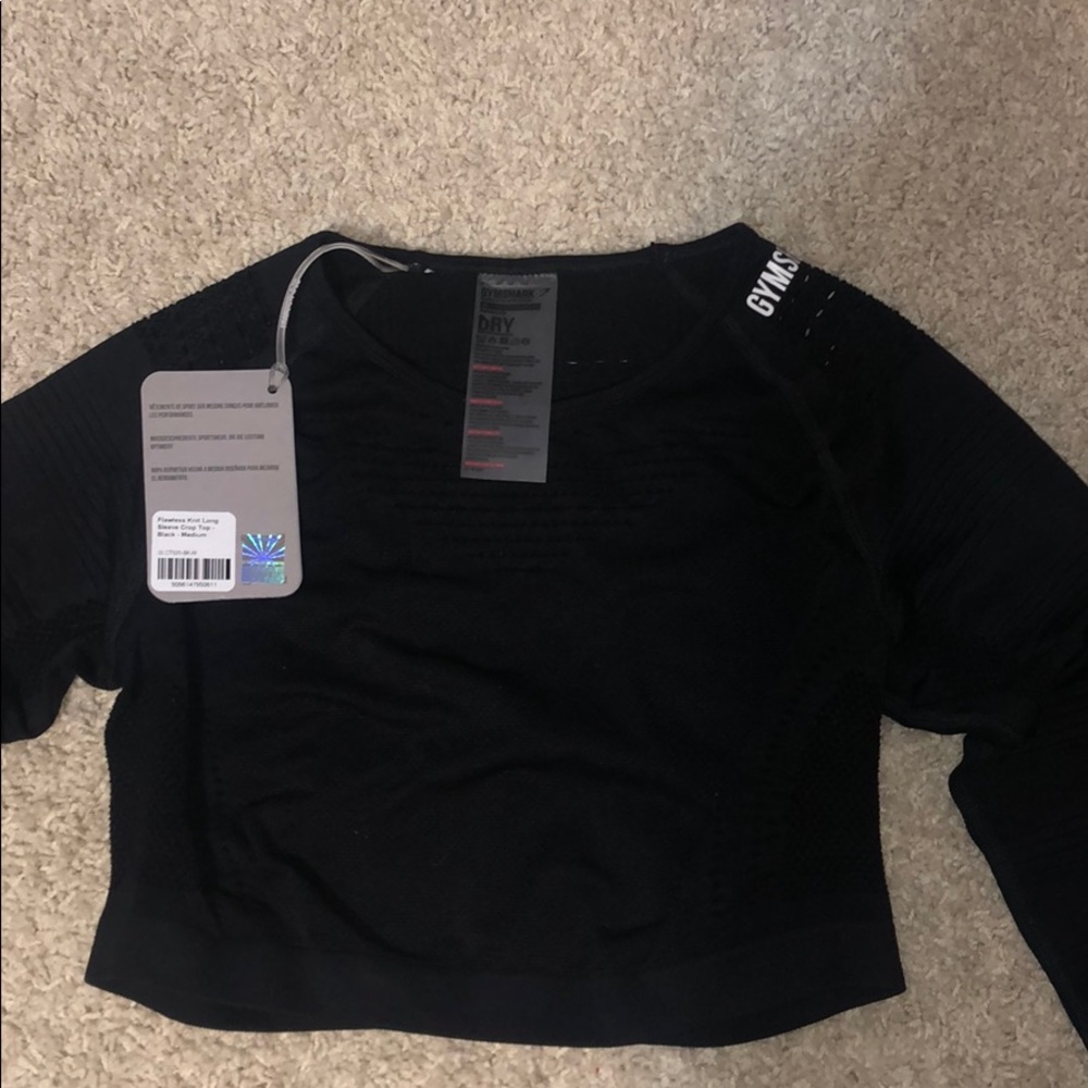 NWT Gymshark Flawless Knit Long Sleeve Crop top